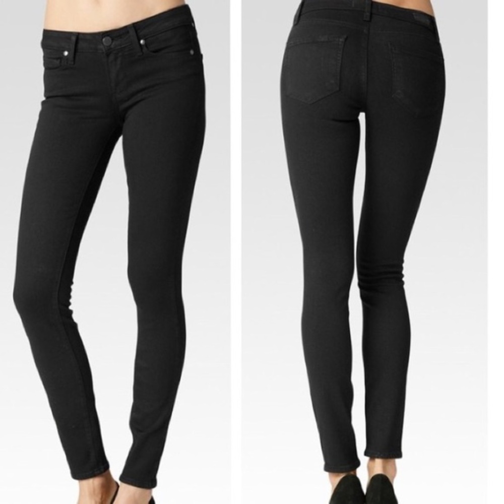 Paige Verdugo Ultra Skinny Black Jeans